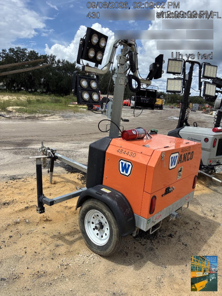 2024 Wanco WLTT-4MM4K Diesel, Mitsubishi L2E, 9.0HP @1800 rpm, Deep Sea Controller, Shore Power Plug, Auto Start, (4) 350W LED Floodlights, 4kW Generator, 60 Gal Fuel Tank, 2" Ball, T3