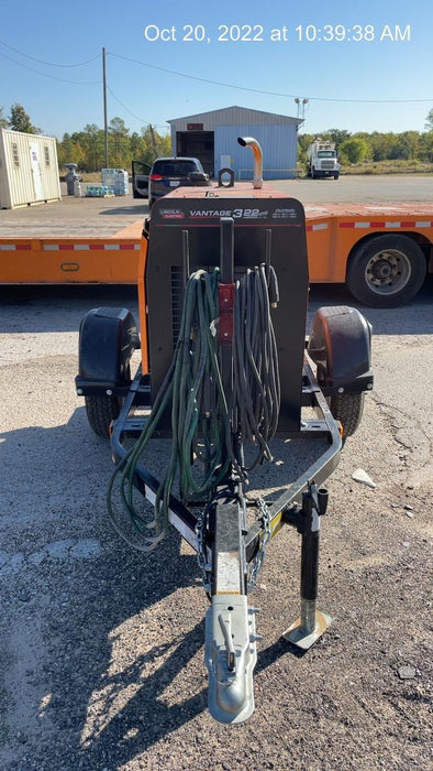 2021 Lincoln Electric Vantage 322 Vantage 322 Ready Pak 3 w/ Decals, ORANGE (includes trailer, cable rack, fender light kit) NO Telematics