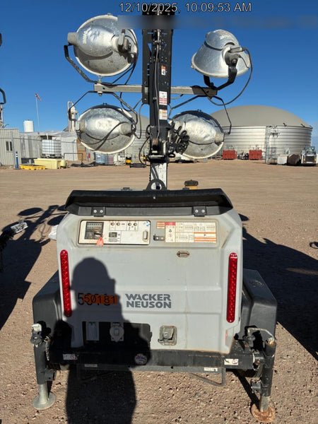 2019 Wacker Neuson LTV6L-MH Mobile Light Tower w/Fuel Level Sensor Installed