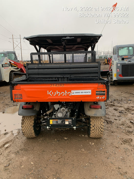 2022 Kubota RTV-X1140W-H Plastic Canopy, Windshield Acrylic Clear, LED Strobe Light, Wire Harness Kit, Back up Alarm