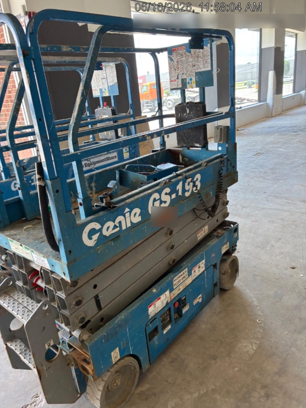 2019 Genie GS-1930 Fixed Rails with Chain Entry