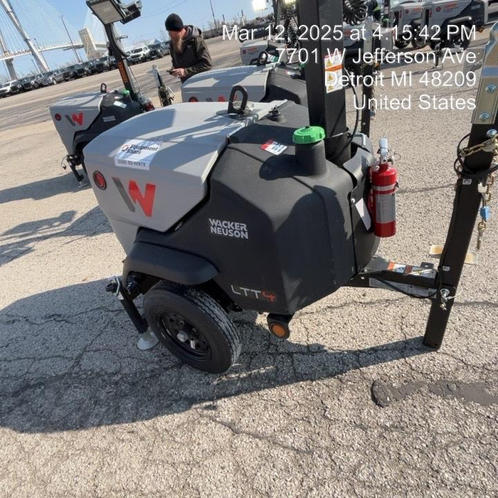 2024 Wacker Neuson LTT4 Diesel, Kohler KDW702, Deep Sea Controller, Auto Start, LED 320W, Bypass Outlet, T3