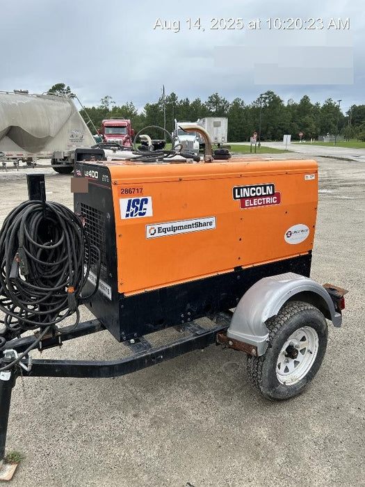 2022 Lincoln Electric LE400 Kubota V1505, Trlr, Cable Rack, Light Kit, ES Decals, T3