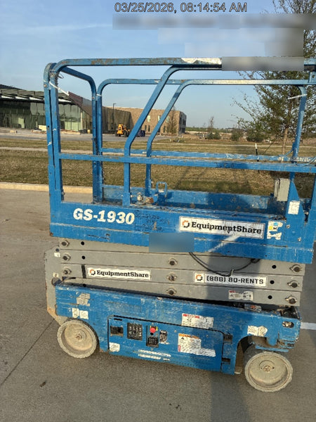 2019 Genie GS-1930 Fixed Rails with Chain Entry
