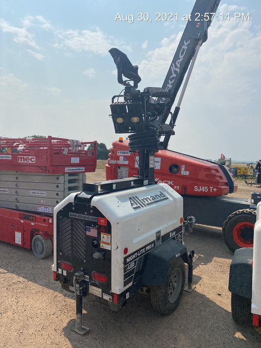 2019 Allmand Night-Lite Pro II Allmand Night-Lite Pro II Allmand Night-Lite Pro II 8 kW Light Tower w/Kubota Engine, LED Light Package