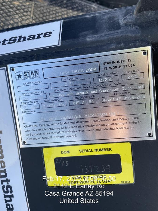 2025 STAR INDUSTRIES 1302TK