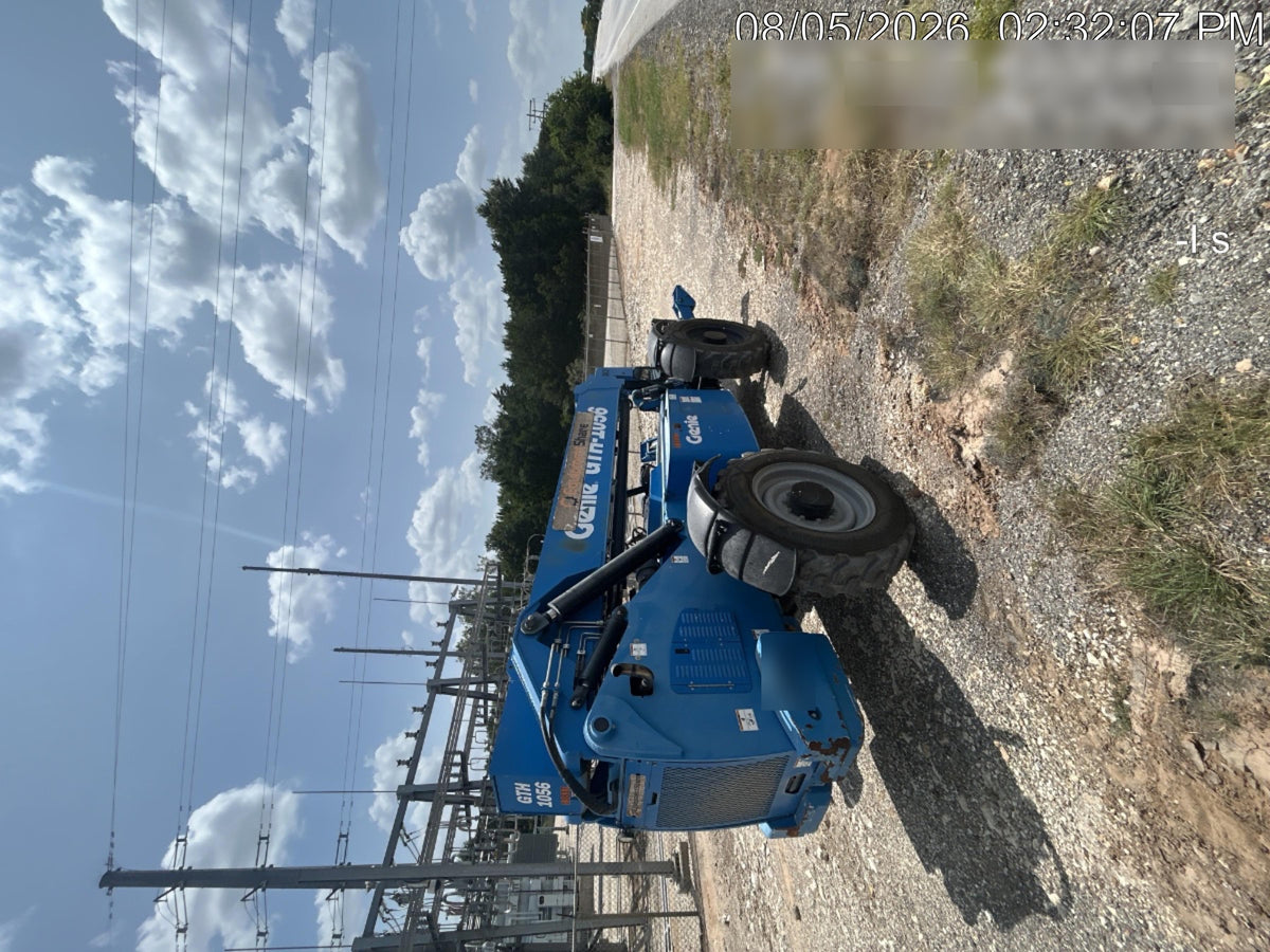 2018 Genie GTH-1056 GTH-1056 w/Open ROPS, FF Tires, Work Lights, 60" carriage/forks, cab mesh, beacon