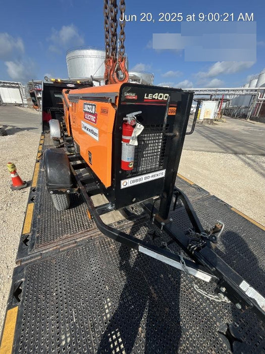 2022 Lincoln Electric LE400 Kubota V1505, Trlr, Cable Rack, Light Kit, ES Decals, T3