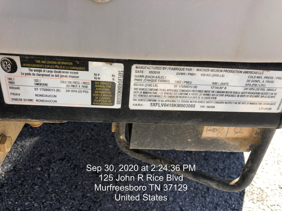 2019 WACKER NEUSON LTV6L-MH