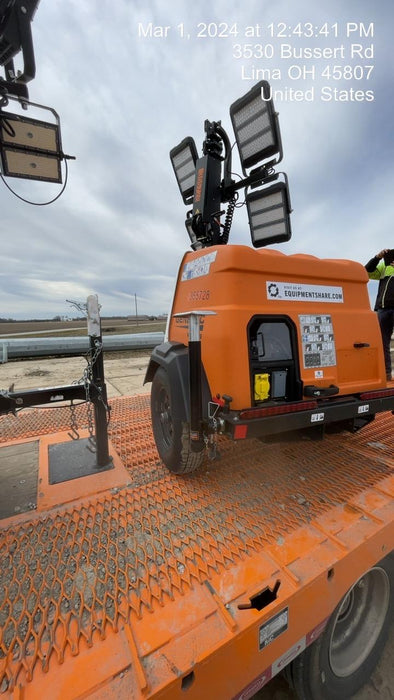 2023 Generac MLT2 Diesel, Flex Switch 120V Input, Powerzone Controller, 
(4) 320W LED Lights, 4kW Generator, 39.9 Gal Fuel Tank, 2" Ball, T3