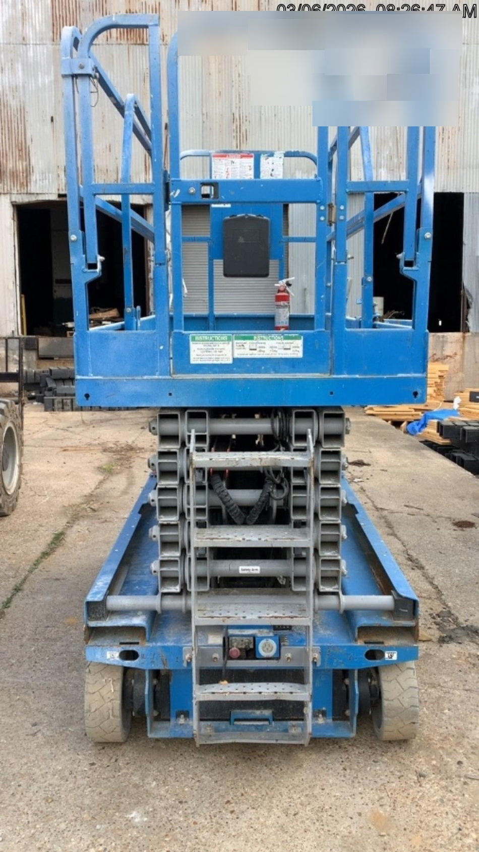 2019 Genie GS-4047 Folding rails with half height swing gate