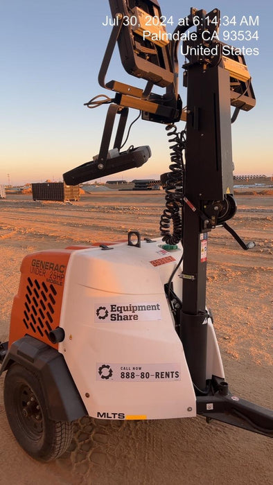 2023 Generac MLT2 Diesel, Flex Switch 120V Input, Powerzone Controller, (4) 320W LED Lights, 4kW Generator, 39.9 Gal Fuel Tank, 2" Ball, T3