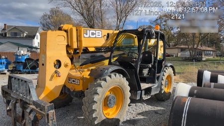 2019 JCB 506-36 Canopy, 74 HP, FF Tires, STD Worklight, Beacon, Aux Hydraulics, Lifting Eye, Back up Alarm 48" Carriage/48" Forks