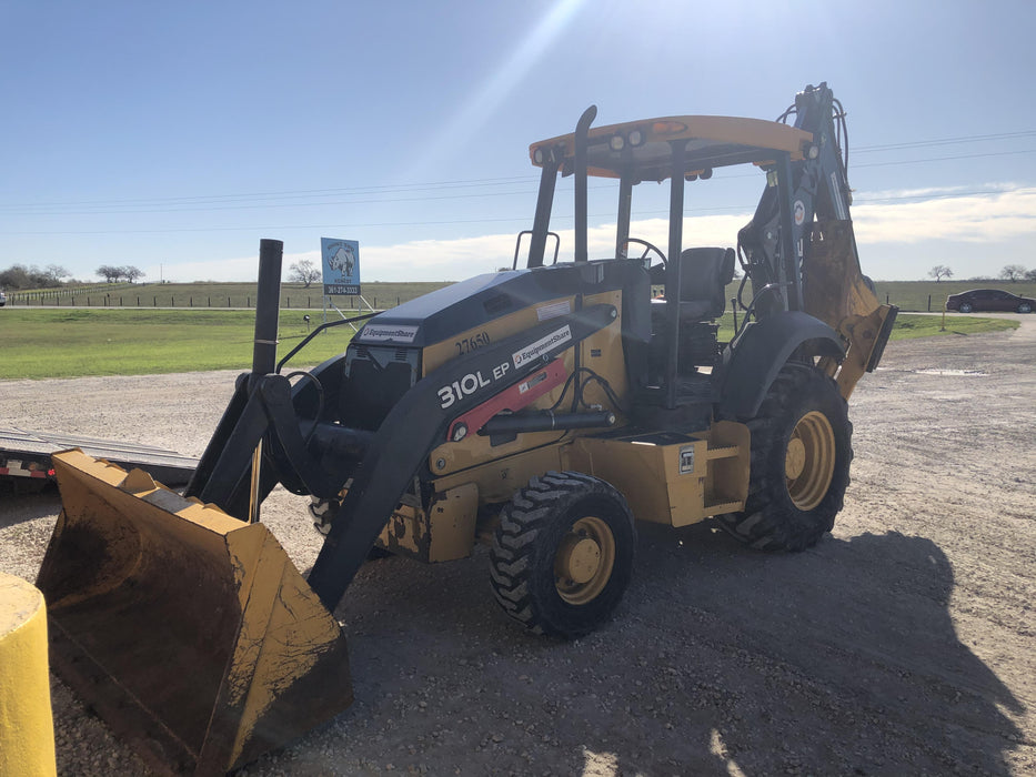 2019 John Deere 310LEP 4WD, Canopy, Standard dipper, ISO Controls, Rear Auxiliary Hydraulics w/Manual QC, Buckets: 12”, 18”, and 24”