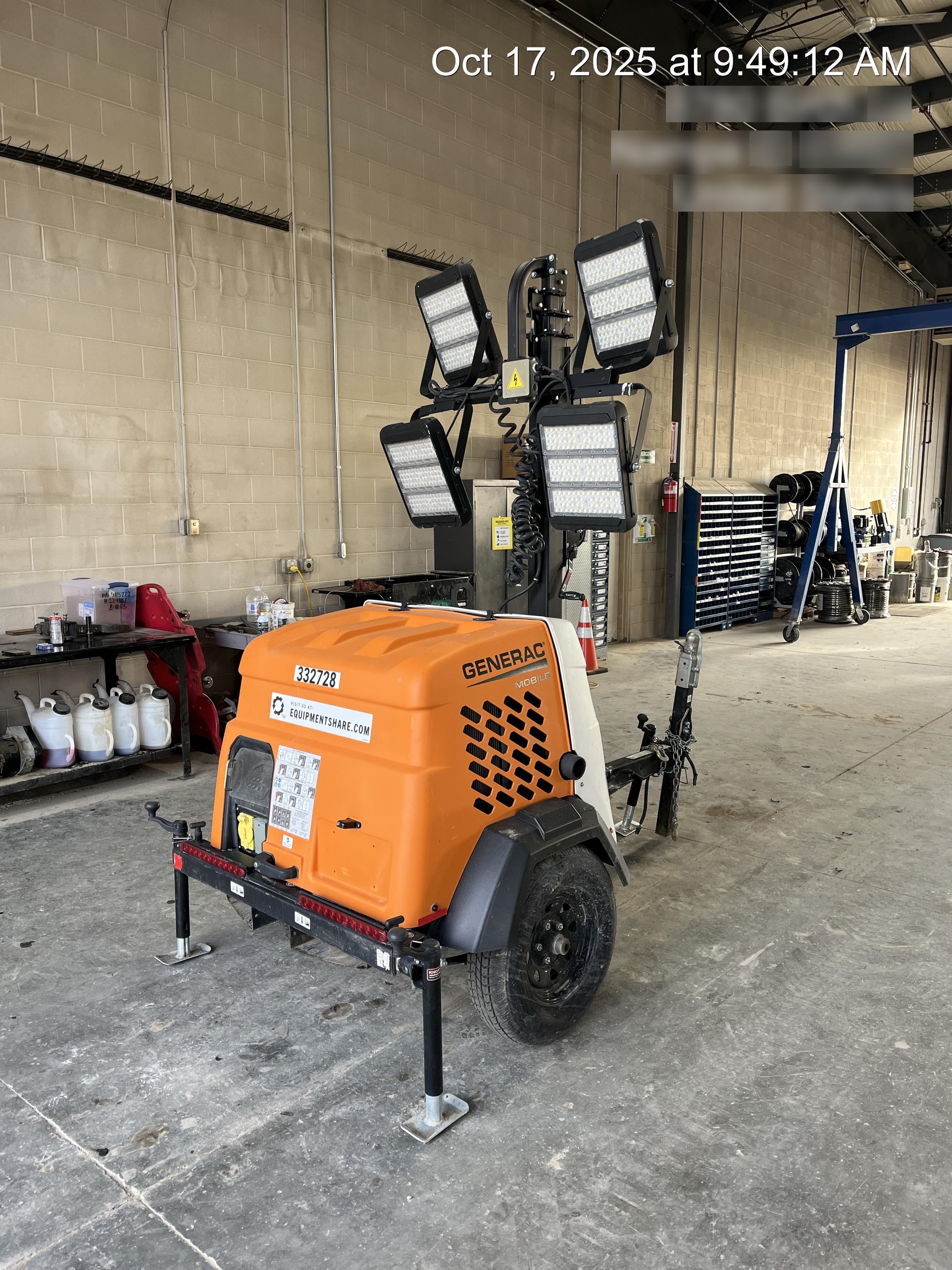 2023 Generac MLT2 Diesel, Flex Switch 120V Input, Powerzone Controller, (4) 320W LED Lights, 4kW Generator, 39.9 Gal Fuel Tank, 2" Ball, T3