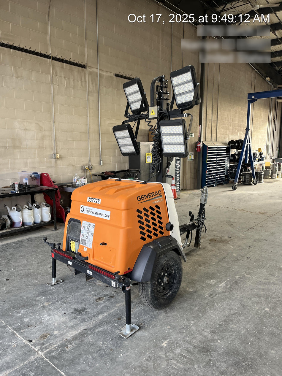 2023 Generac MLT2 Diesel, Flex Switch 120V Input, Powerzone Controller, (4) 320W LED Lights, 4kW Generator, 39.9 Gal Fuel Tank, 2" Ball, T3