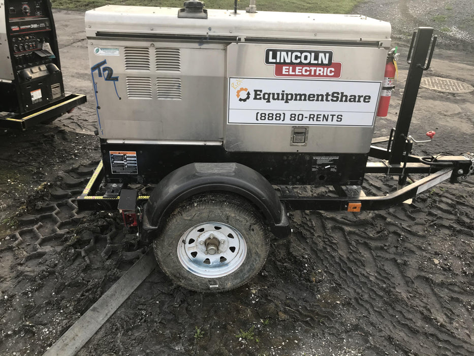 2019 Lincoln Electric Vantage 322 Welder Ready-Pak 3, Two wheel trailer, Fender and Light kit, Cable Rack