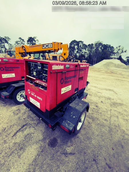 2024 Shindaiwa DGW400DML Kubota D902 Engine, 23 HP, Dual Op Welder, Wire, Arc, Droop Stick, Tig, and CC Stick Functionality, Simulphase, 3 Phase and 1 Phase Gen Output, Single Axle NB Trlr, Slr Trckl Chrg 12V 12W, Fire Ext, T3