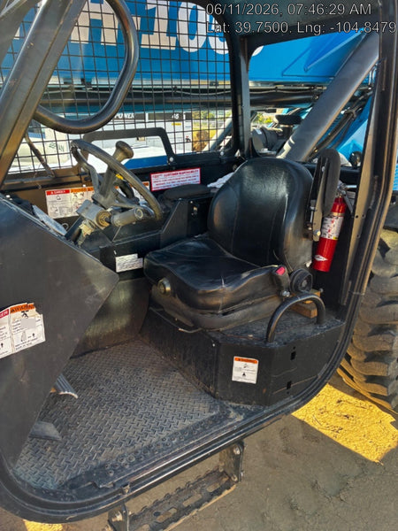 2018 Genie GTH-1056 GTH-1056 w/Open ROPS, Solid Tires, Work Lights, 60" carriage/forks, cab mesh, beacon
