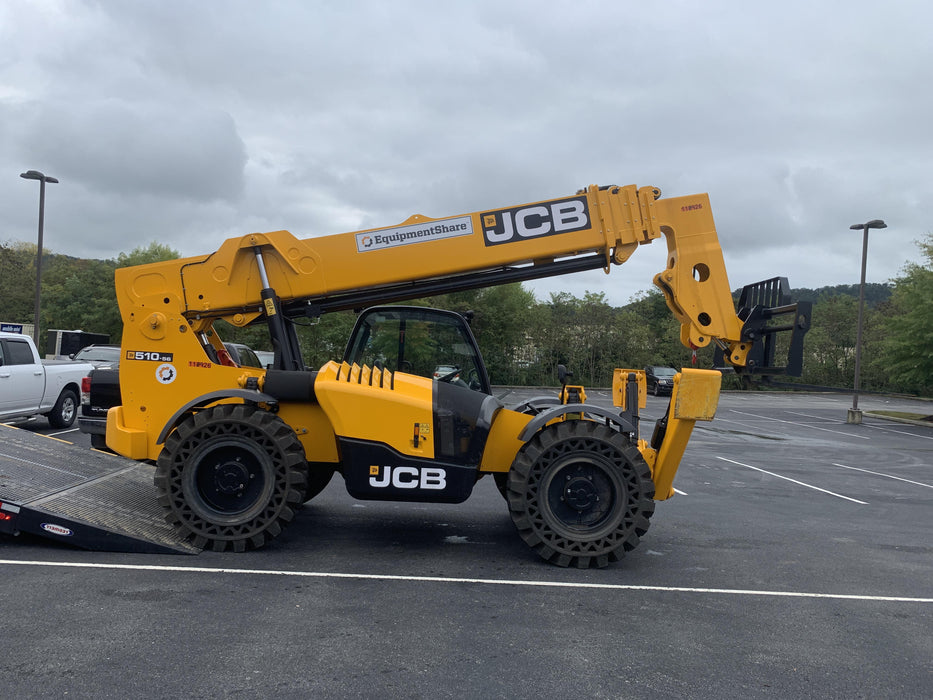 2020 JCB 510-56 Canopy, Solid Tires, Work Lights, Beacon, Aux Hydraulics, Back up Alarm, Lifting Eye, ES Decals