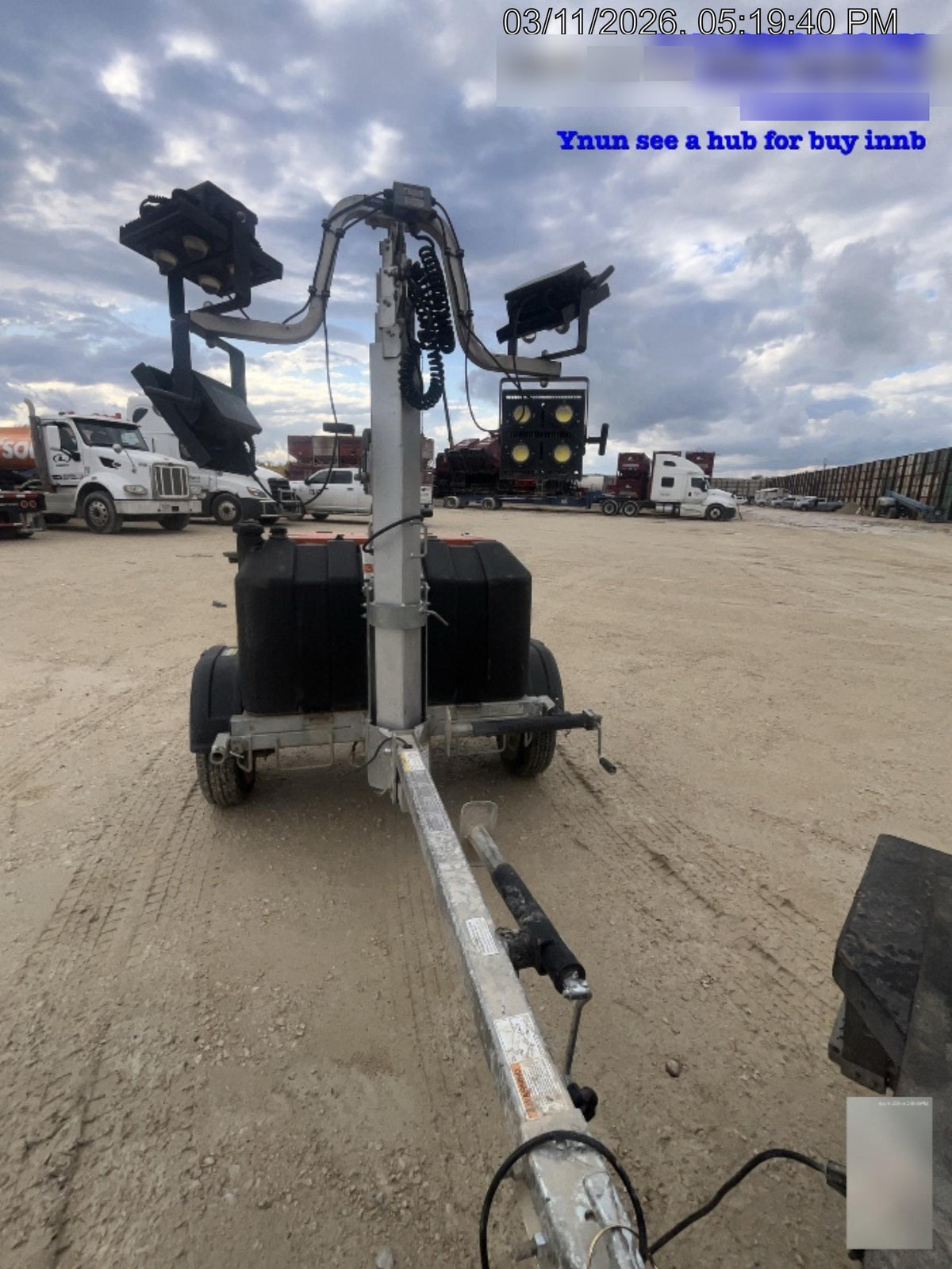 2024 Wanco WLTT-4MM4K Diesel, Deep Sea Controller, Shore Power Plug, Auto Start, (4) 350W LED Floodlights, 4kW Generator, 60 Gal Fuel Tank, 2" Ball, T3