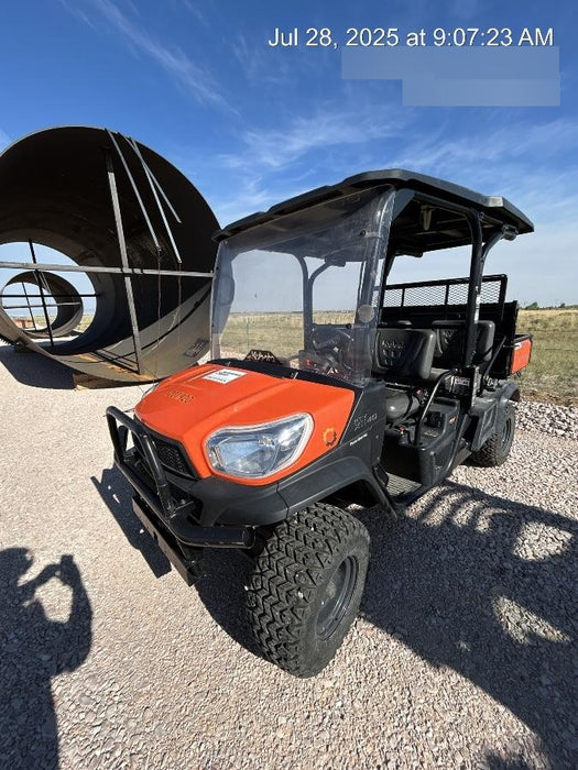 2022 Kubota RTV-X1140W-H Plastic Canopy, Windshield Acrylic Clear, LED Strobe Light, Wire Harness Kit, Back up Alarm