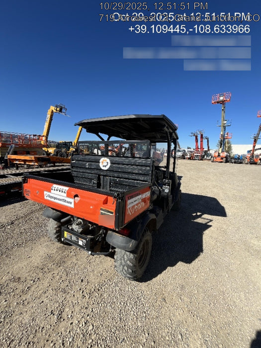 2022 Kubota RTV-X1140W-H Plastic Canopy, Windshield Acrylic Clear, LED Strobe Light, Wire Harness Kit, Back up Alarm