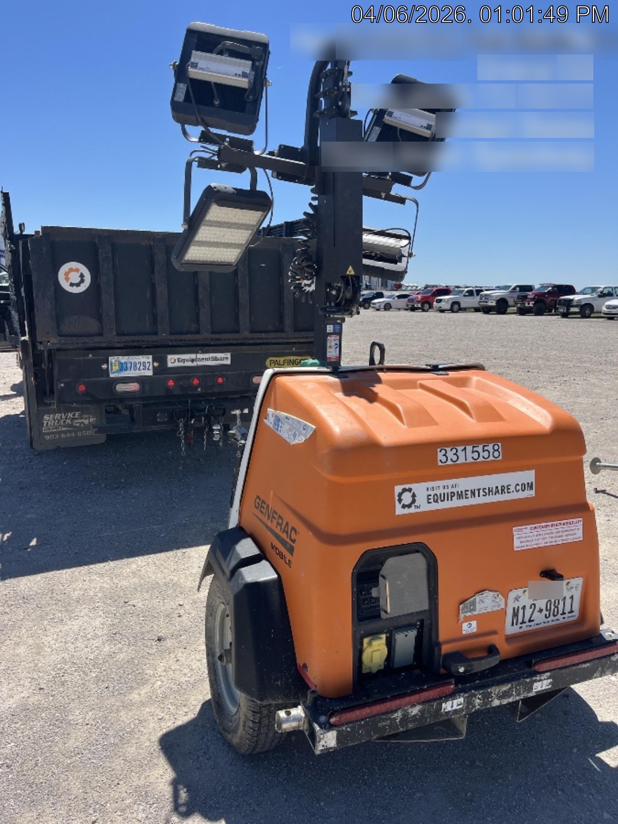 2023 Generac MLT2 Diesel, Flex Switch 120V Input, Powerzone Controller, (4) 320W LED Lights, 4kW Generator, 39.9 Gal Fuel Tank, 2" Ball, T3