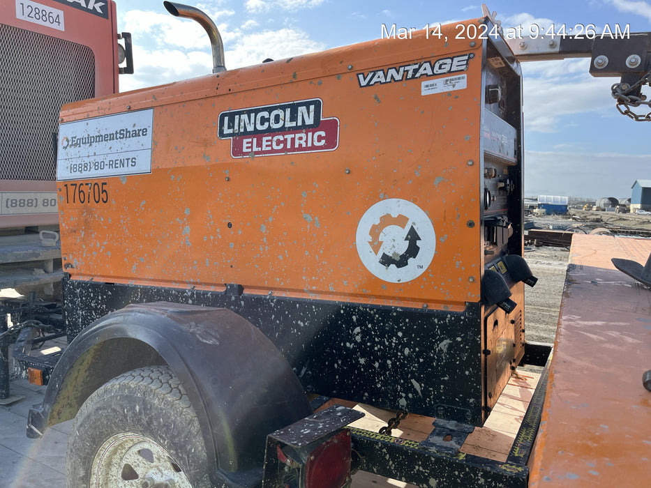 2021 Lincoln Electric Vantage 322 Vantage 322 Ready Pak 3 w/ Decals, ORANGE (includes trailer, cable rack, fender light kit) NO Telematics