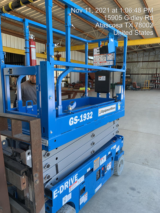 2021 Genie GS-1932 Electric Drive, Sld NM Tires, DBcns, EST