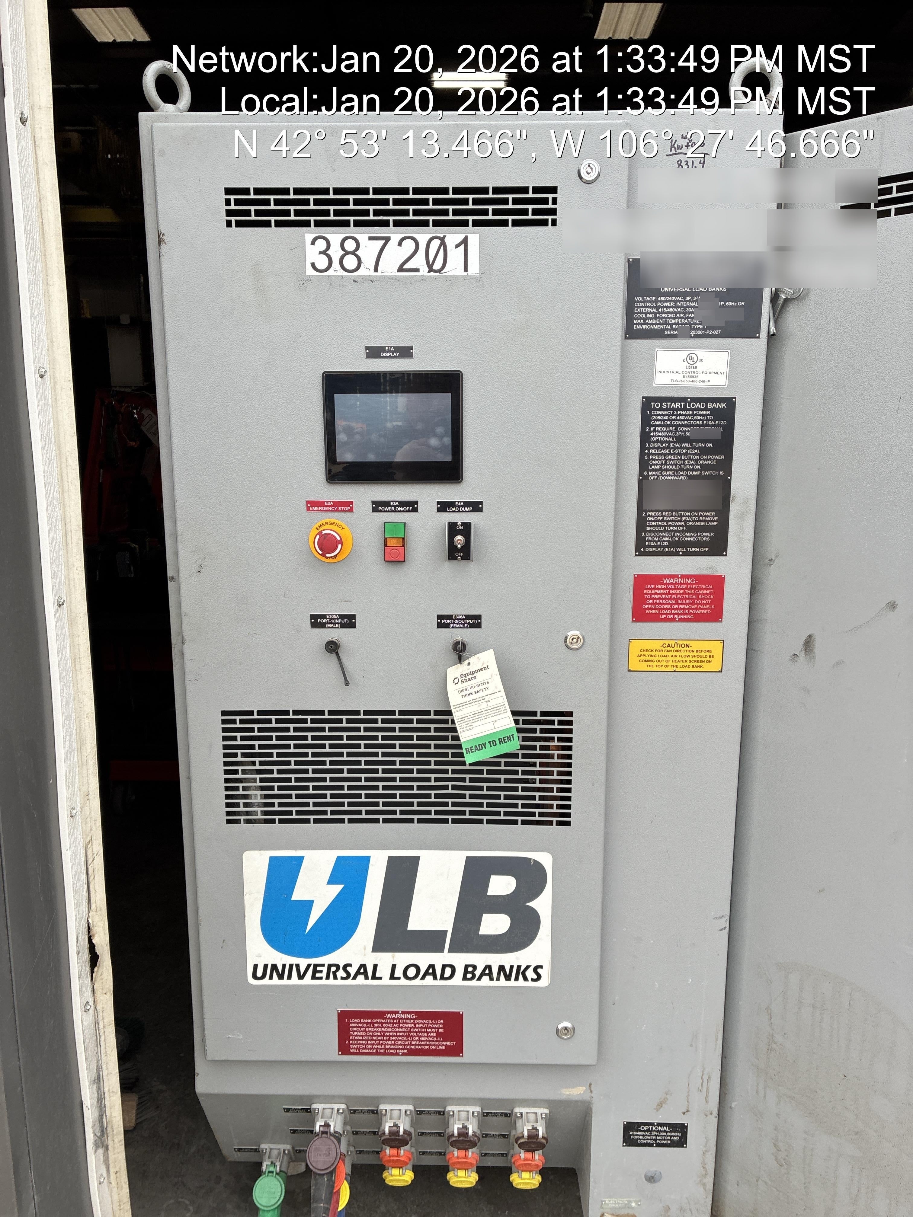 2024 UNIVERSAL LOAD BANKS ULB-R650
