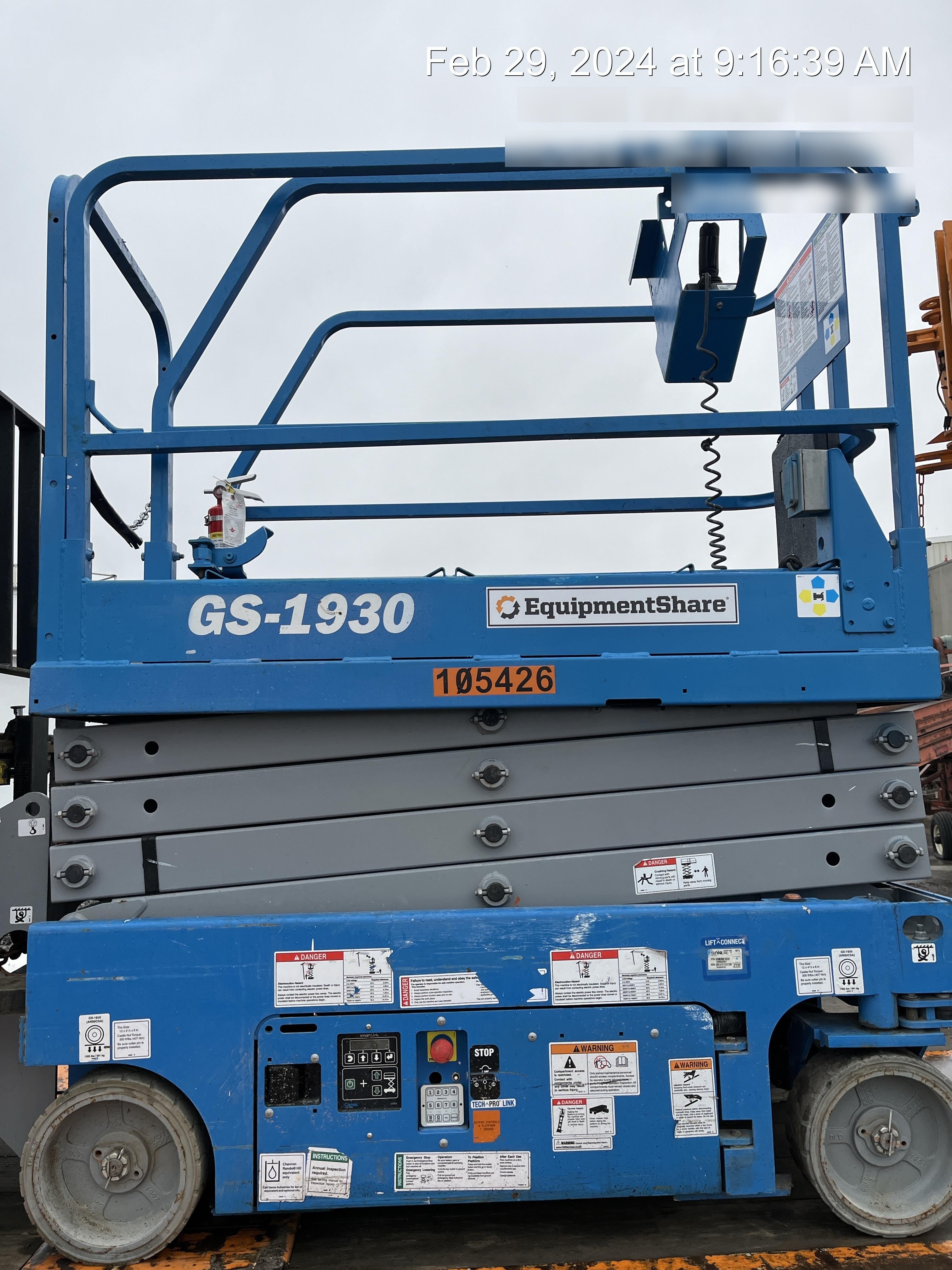 2020 Genie GS-1930 Standard Machine, 800W Inverter
