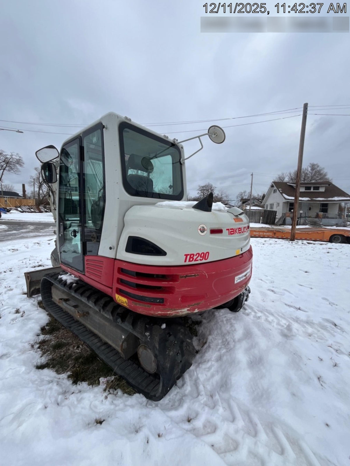 2020 Takeuchi TB290C Cab/Heat/Air, Rubber Tracks, Manual TAG QC
