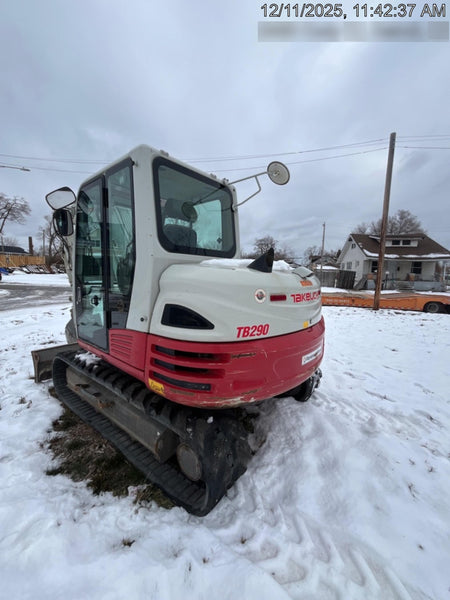 2020 Takeuchi TB290C Cab/Heat/Air, Rubber Tracks, Manual TAG QC