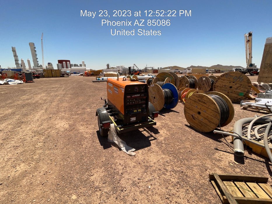 2022 Lincoln Electric LE400 Kubota V1505, Trlr, Cable Rack, Light Kit, ES Decals, T3