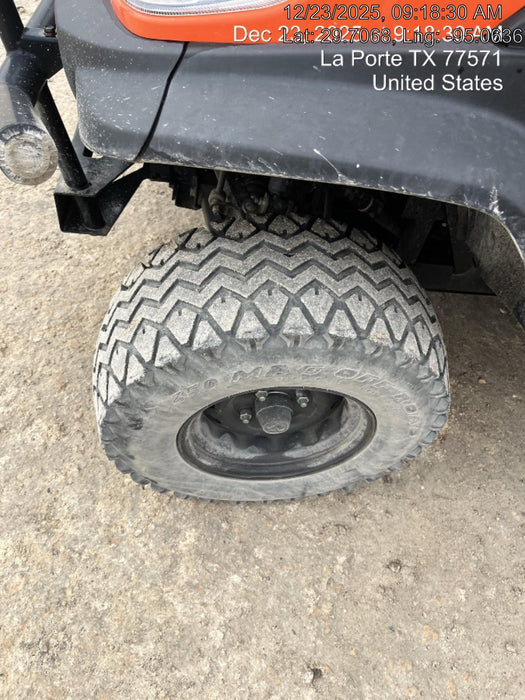 2021 Kubota RTV-X1140W-H Plastic Canopy, Windshield Acrylic Clear, LED Strobe Light, Wire Harness Kit, Back up Alarm