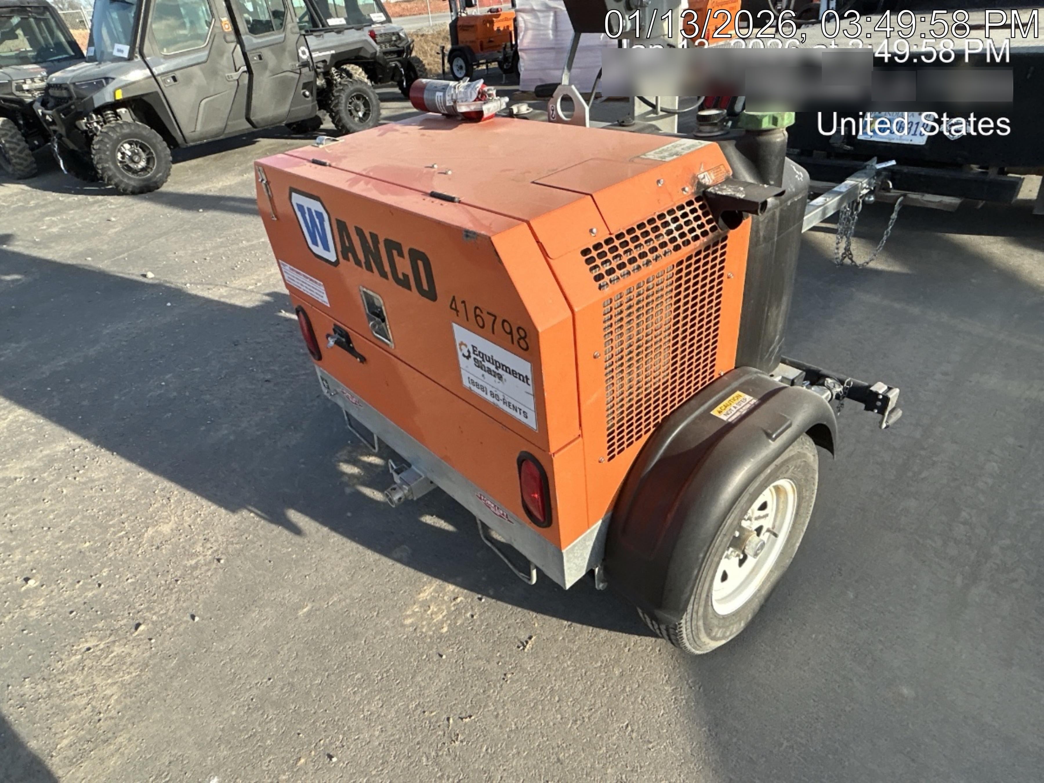 2024 Wanco WLTT-4MM4K Diesel, Deep Sea Controller, Shore Power Plug, Auto Start, (4) 350W LED Floodlights, 4kW Generator, 60 Gal Fuel Tank, 2" Ball, T3