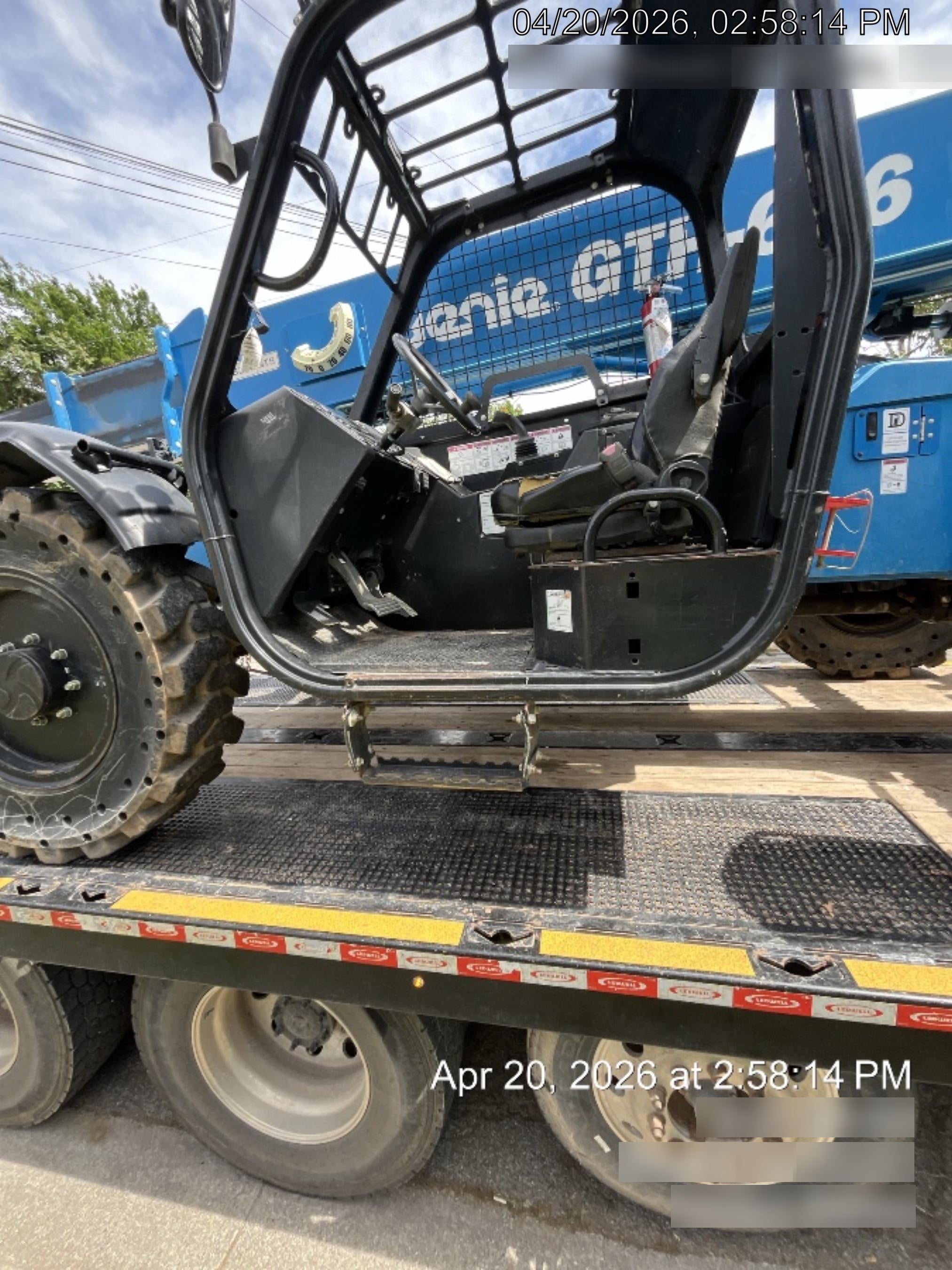 2018 Genie GTH-636 Genie GTH-636 w/Open ROPS, Solid Tires, Work Light/Beacon, 48" Carriage and Forks