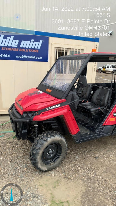2021 Yanmar YU1000 Canopy, Steel Wheel, Poly WindShield, Beacon, Backup Alarm