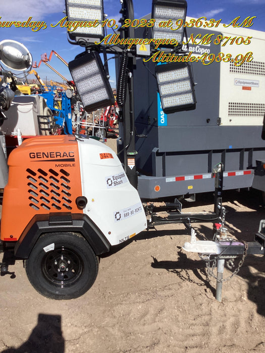 2023 Generac MLT2 Diesel, Flex Switch 120V Input, Powerzone Controller, (4) 320W LED Lights, 4kW Generator, 39.9 Gal Fuel Tank, 2" Ball, T3