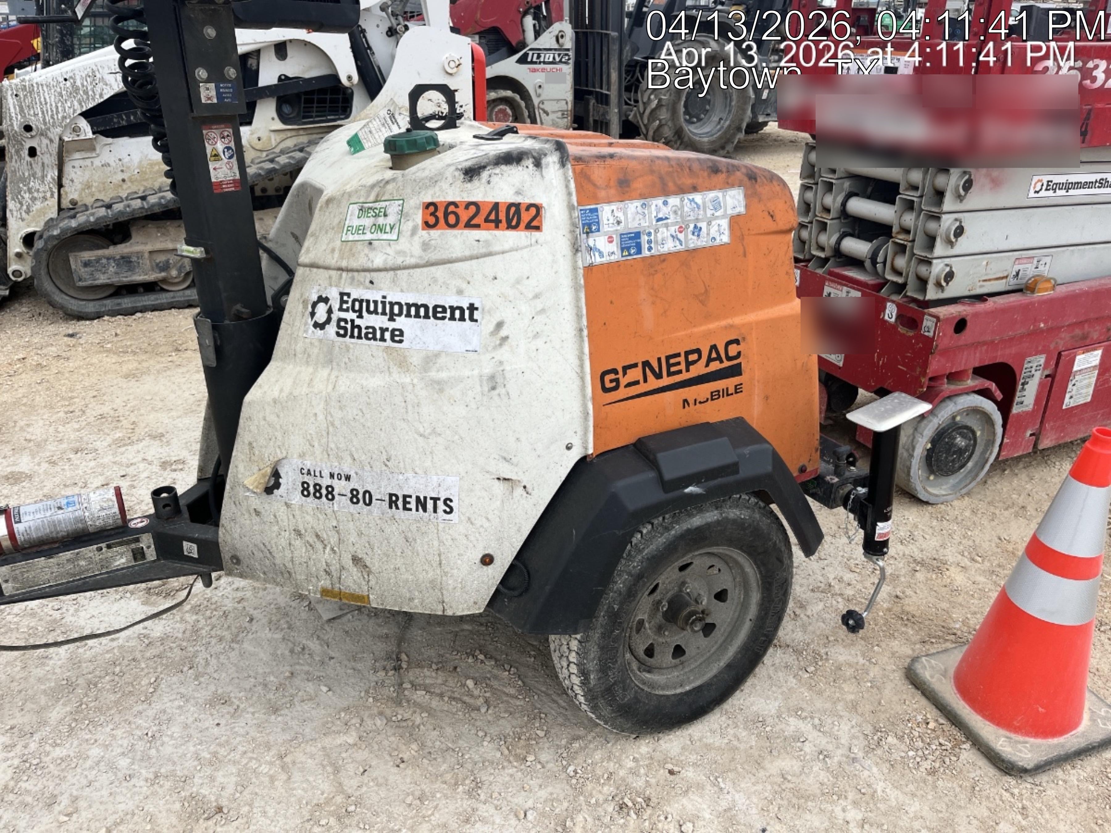 2023 Generac MLT2 Diesel, Flex Switch 120V Input, Powerzone Controller, 
(4) 320W LED Lights, 4kW Generator, 39.9 Gal Fuel Tank, 2" Ball, T3