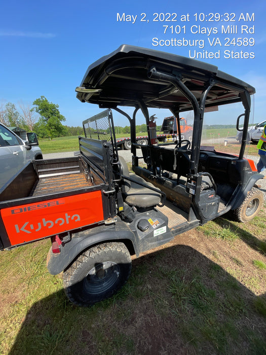 2021 Kubota RTV-X1140W-H Plastic Canopy, Windshield Acrylic Clear, LED Strobe Light, Wire Harness Kit, Back up Alarm
