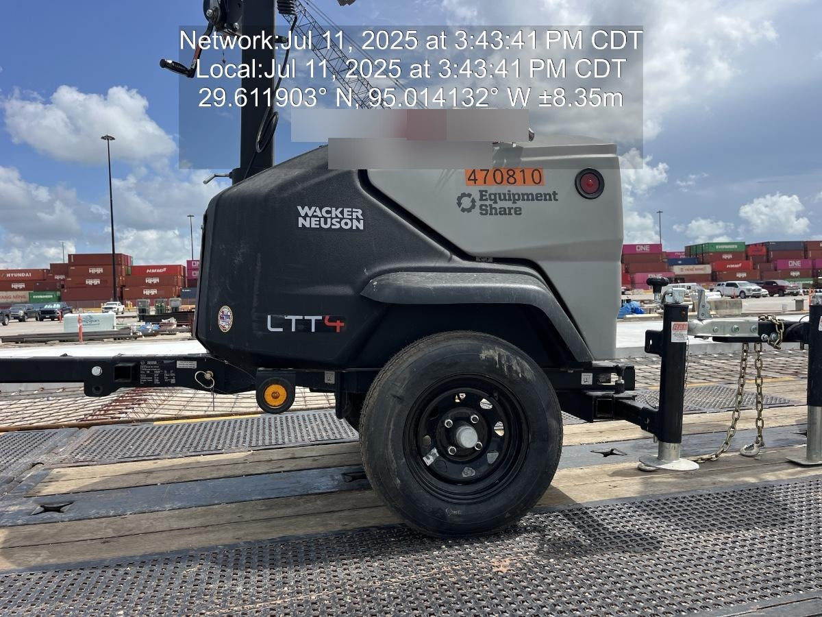 2024 Wacker Neuson LTT4 Diesel, Kohler KDW702, Deep Sea Controller, Auto Start, LED 320W, Bypass Outlet, T3
