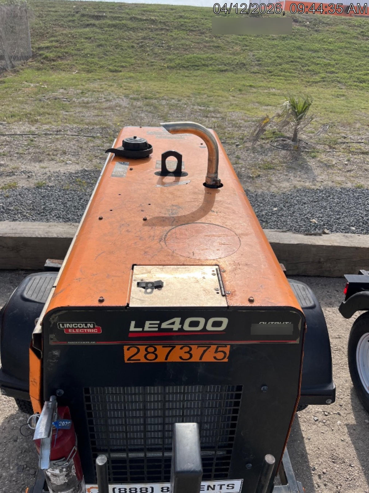 2022 Lincoln Electric LE400 Kubota V1505, Trlr, Cable Rack, Light Kit, ES Decals, T3