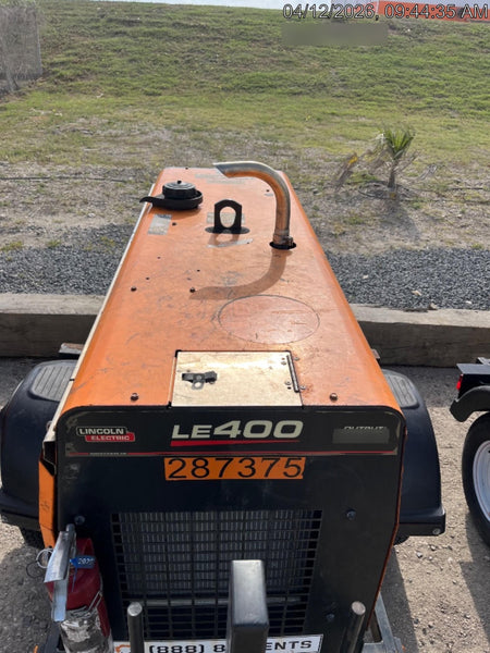 2022 Lincoln Electric LE400 Kubota V1505, Trlr, Cable Rack, Light Kit, ES Decals, T3