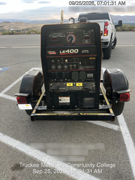 2023 Lincoln Electric LE400 Kubota V1505, Trlr, Cable Rack, Light Kit, ES Decals, T3