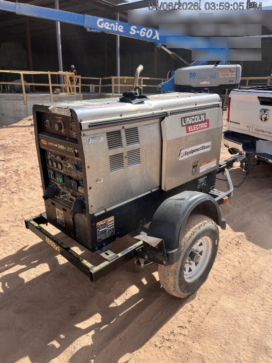 2019 Lincoln Electric Vantage 322 Lincoln Vantage 322 Welder w/Trailer, Light Kit, Cable Rack