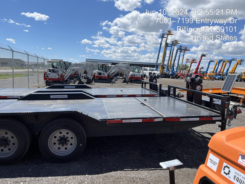 2024 TEXAS PRIDE TRAILERS 21' Lowboy Gravity Tilt Bed 14K Bumper Pull Trailer