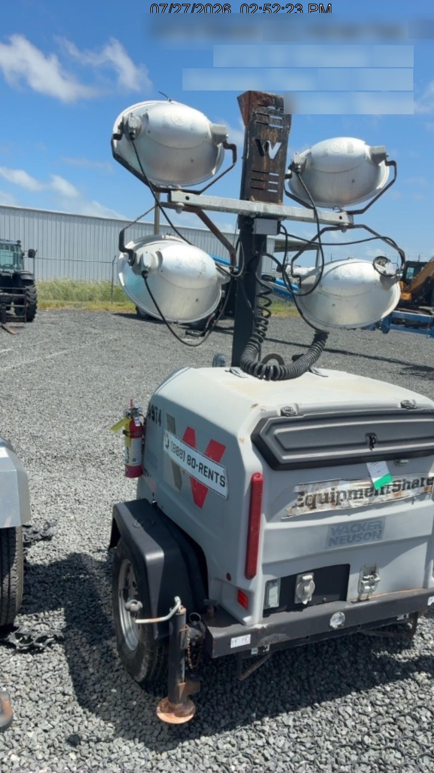 Wacker Neuson LTV6K-MH Wacker Neuson LTV6K Towable Light Tower