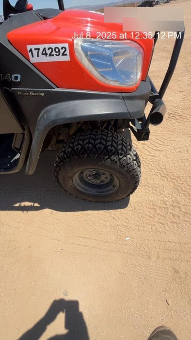 2021 Kubota RTV-X1140W-H Plastic Canopy, Windshield Acrylic Clear, LED Strobe Light, Wire Harness Kit, Back up Alarm